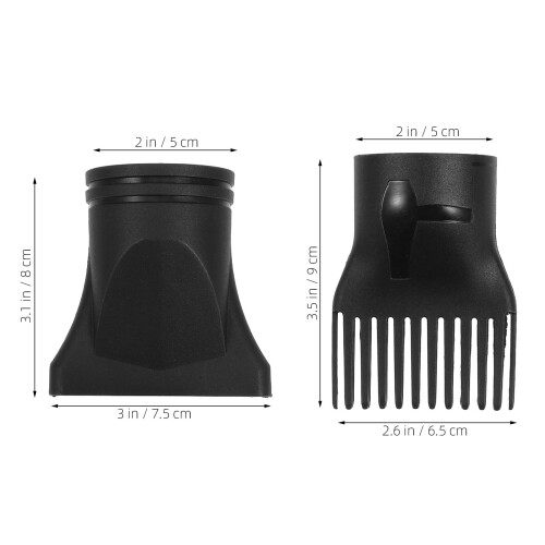 Ugello per asciugacapelli in plastica per lisciare i capelli (2 pezzi) 1