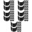 100Pcs Black Resin PVC Sun Proof Visor Replacement Accessory 8