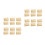 24Pcs Kraft Envelopes Khaki for Storage Postcard DIY 8