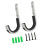 Stable Stainless Steel Firearm Wall Hook Quickly Setups Compacts Storage Hook for Home Security 4