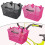 Children'S Bicycle Basket Front Basket Handheld Handlebar Basket with Handle Black 2