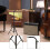 Bar Chimes Tripod Stand Metal Height Adjustable for Studio Stage Performance Black 6