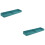 2Pcs Blue Silicone Kitchen Stove Top Holder Flexible Oven Shelf 7