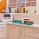 2Pcs Blue Silicone Kitchen Stove Top Holder Flexible Oven Shelf 9