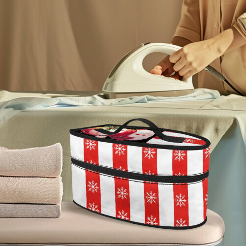 Iron Organizer Carrier Bag with Snowman Snowflake Pattern 1