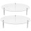 Round Acrylic Display Riser with Metal Support 2 Sets 5