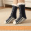 Black Heated Socks, USB Rechargeable Cozy Warm 5