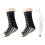 Black Heated Socks, USB Rechargeable Cozy Warm 6