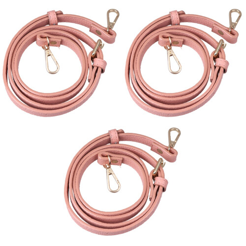 3Pièces Accessoire Sac PU Rose Bandoulière Ajustable Robuste 2