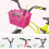 Children'S Bicycle Basket Front Basket Handheld Handlebar Basket with Handle Black 7