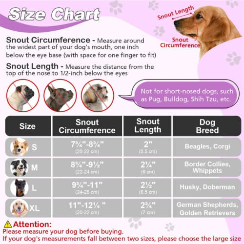 Adjustable Dog Muzzle For Small to Large Dog Soft Mesh Breathable Mouth Cover 2