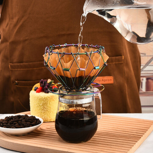 Hand brewed coffee drip stand Coffee Filter Paper Holder Foldable Portable 2
