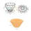 Hand brewed coffee drip stand Coffee Filter Paper Holder Foldable Portable 4