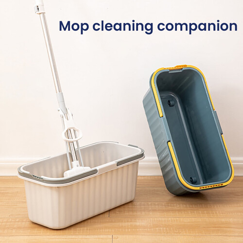 Mop Bucket Rectangular Design Thickened PP Material Easy to Move Handle Storage Bucket 1