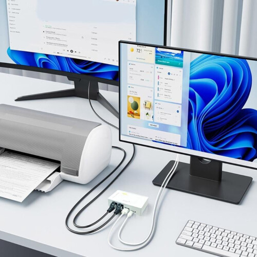 USB Print Server 10/100Mbps Convert USB Printer To Ethernet USB Networking Printer Server Sharer Computer Sharing Print Sharing 2