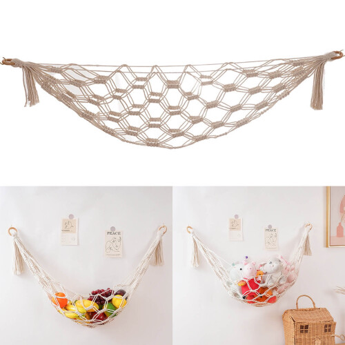 Stuffed Animal Net Hammock for Wall Storage 2