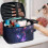 Travel Makeup Bag with Brush Slots Double Zipper 4