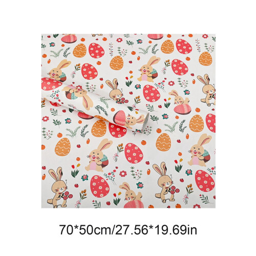 Påskpappersrulle kaninägg blomtryck 27,6x 1