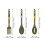 Silicone Spoon and Fork Set Lightweight Ergonomic Design Ideal for Eating Fruit and Snacks 1 Set 2