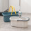Mop Bucket Rectangular Design Thickened PP Material Easy to Move Handle Storage Bucket 5