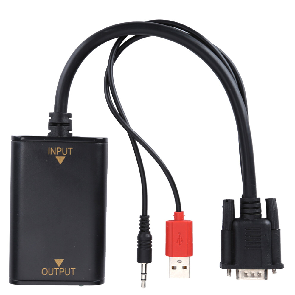 Vga To Hdmi Converter Cable With Audio, 0.5-1.0V Input, 143G 5021391935875