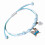 Butterfly Petal Bracelet Braided Sky Blue 2