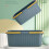 Mop Bucket Rectangular Design Thickened PP Material Easy to Move Handle Storage Bucket 8