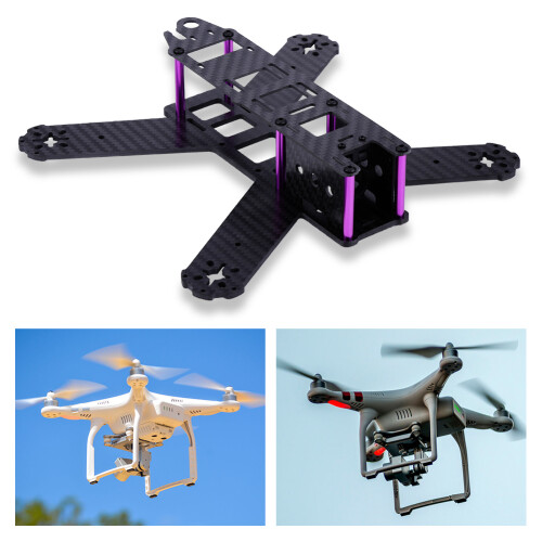 Κιτ πλαισίου FPV Racing Drone Υλικό από ίνες άνθρακα Ελαφρύς σχεδιασμός Πλαίσιο υψηλής 1