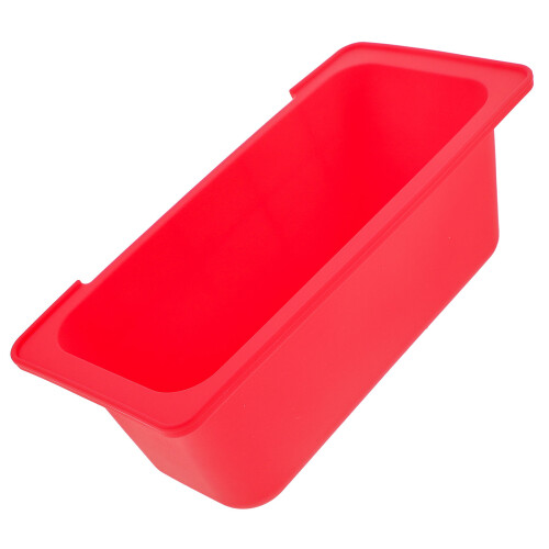2Pcs Red Silicone Drip Pan Liner Reusable Grease Cup Camping Accessory 1