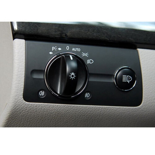 Black Headlight Switch Panel Cover for Mercedes-Benz W211 2