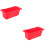 2Pcs Red Silicone Drip Pan Liner Reusable Grease Cup Camping Accessory 7
