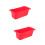 2Pcs Red Silicone Drip Pan Liner Reusable Grease Cup Camping Accessory 8
