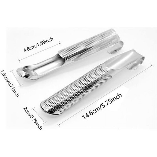 Stainless Steel Tea Diffuser with Hanging Hook Handle, Mesh Strainer for Loose Leaf Tea (6 PCS) 2