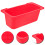 2Pcs Red Silicone Drip Pan Liner Reusable Grease Cup Camping Accessory 10