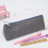 JMKQLZ Heavy Canvas Pencil Bag – Durable Compact Zipper Pouch, Triangular Design, Large Capacity, Solid Color, Compatible with School & Office 5