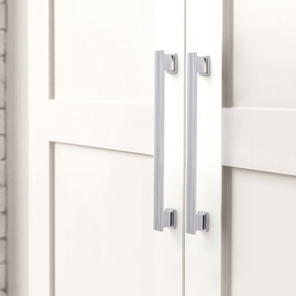 (Bright Chrome, 1Pc) Zinc Alloy Kitchen Cabinet Handles & Drawer Pulls 6253032066412