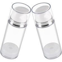 Set Of 2 Dispensing Bottle For Cosmetics Refillable Containers Travel