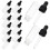 80Pcs Black Tiny Glass Dropper Bottles Multipurpose Travel Containers 2