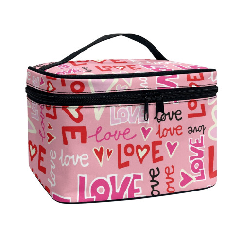 Cosmetic Organizer Bag Portable Polyester with Brush Slots 1