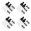 80Pcs Black Tiny Glass Dropper Bottles Multipurpose Travel Containers 8