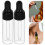 80Pcs Black Tiny Glass Dropper Bottles Multipurpose Travel Containers 10