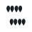 8Pcs Black Silicone Blower Squeeze Cleaner for Dust Removal 7