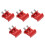 5Pcs Weather-Resistant Red Dovetail Clamp Base for Telescope Use 4