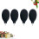8Pcs Black Silicone Blower Squeeze Cleaner for Dust Removal 8