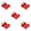 5Pcs Weather-Resistant Red Dovetail Clamp Base for Telescope Use 6