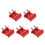5Pcs Weather-Resistant Red Dovetail Clamp Base for Telescope Use 7