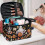 Cosmetic Travel Bag with Zipper Large Halloween Pattern 5