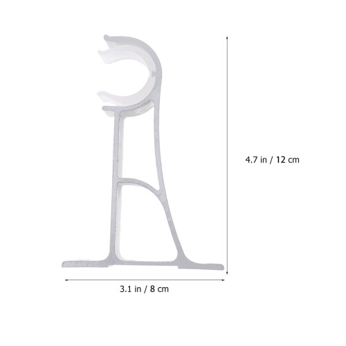 Gardinstångsfästen i aluminiumlegering, 2-pack 1