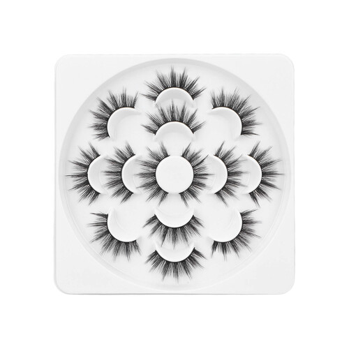 Reusable False Lashes Soft Mink Lashes Multi Curl Process Dramatic Volume Thick Long Fake Eyelashes3D Effect Natural Curling For Sensitive Eyes 1