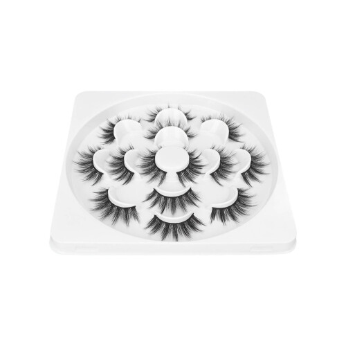 Reusable False Lashes Soft Mink Lashes Multi Curl Process Dramatic Volume Thick Long Fake Eyelashes3D Effect Natural Curling For Sensitive Eyes 2